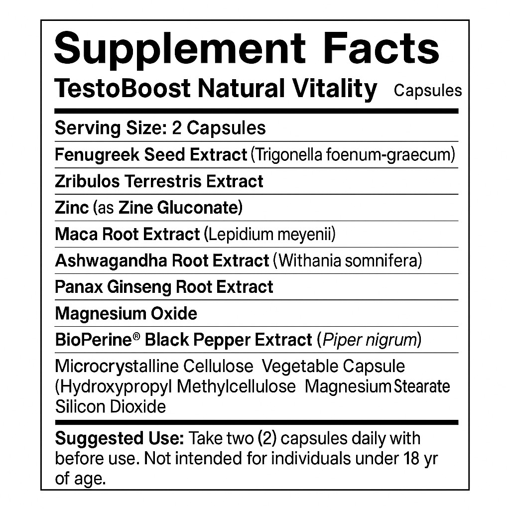 13-13 TestoBoost Natural Vitality - Image 2